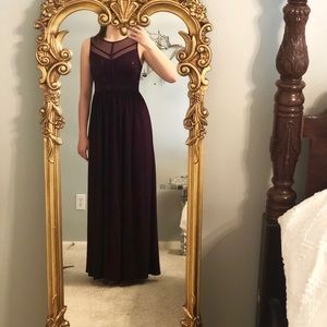 Deep Purple Sequin Bodice Formal Dress, Size 4